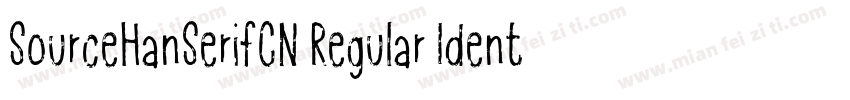 SourceHanSerifCN Regular Identity H字体转换